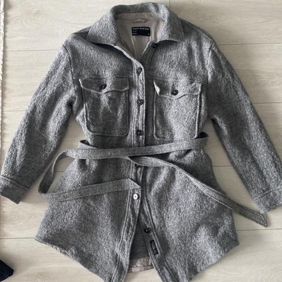 Frank + Oak Grey Wool Jacket - Picture 2 of 5